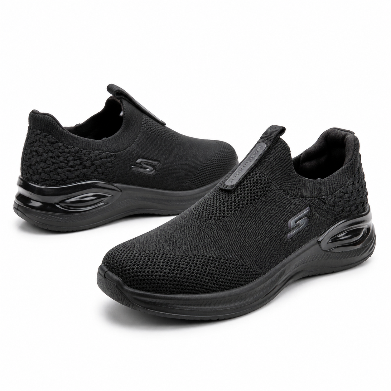 Black Air Flex l Comfort Walk Sneakers
