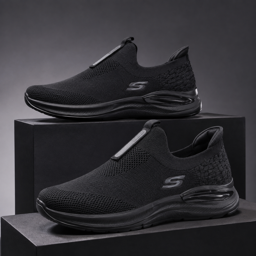 Black Air Flex l Comfort Walk Sneakers