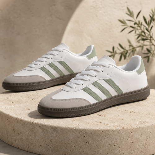 Cloud White Greenline Lifestyle Sneakers