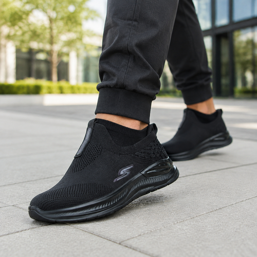 Black Air Flex l Comfort Walk Sneakers