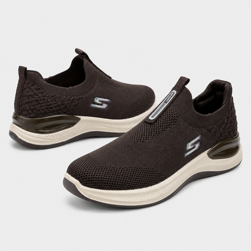Dark Brown Air Flex | Comfort Walk Skechers
