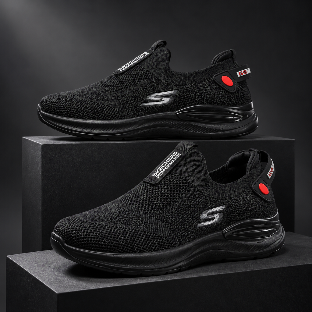 Black Air Flex l Comfort Walk Skechers