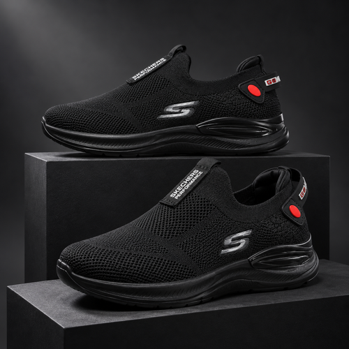 Black Air Flex l Comfort Walk Skechers