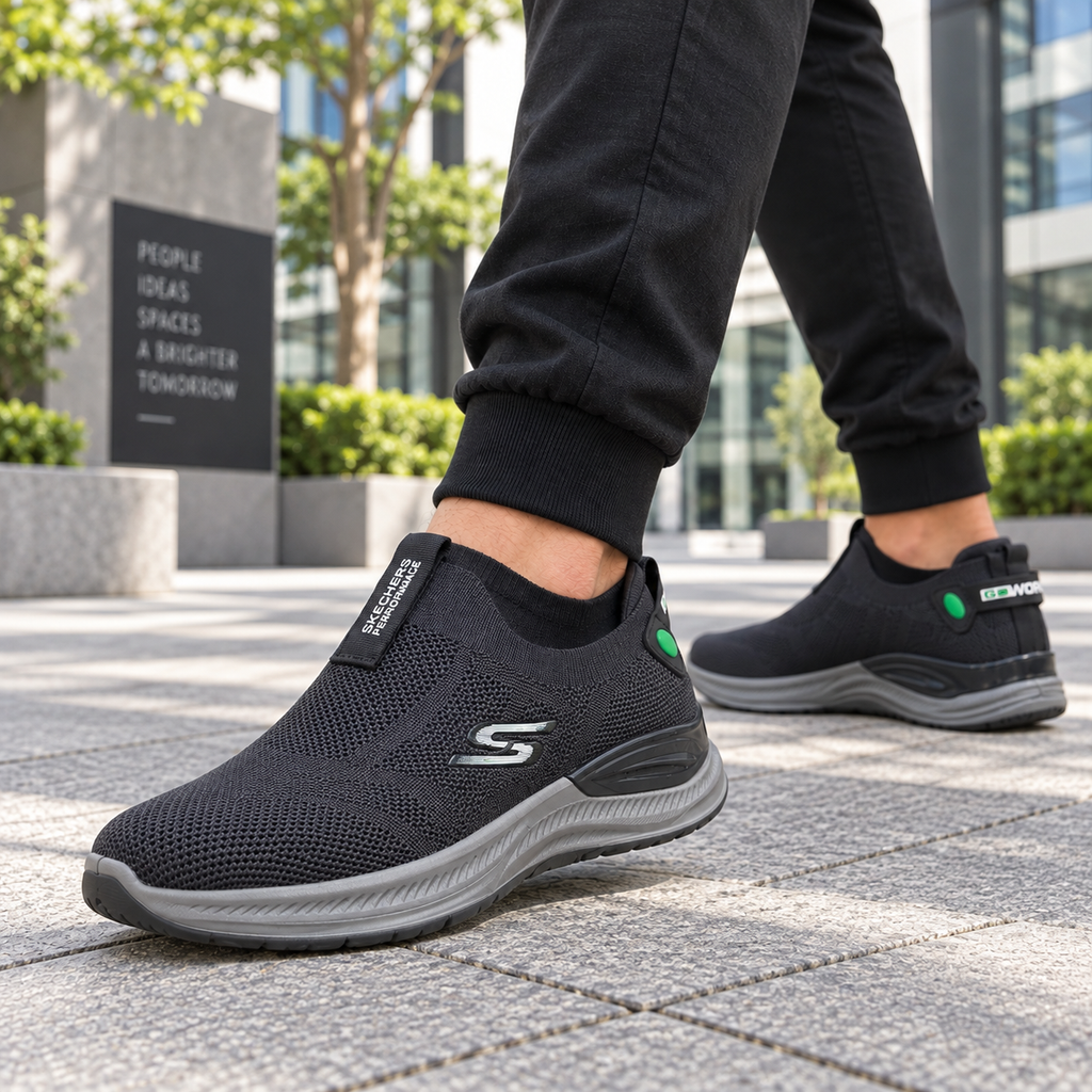 Grey Air Flex | Comfort Walk Skechers