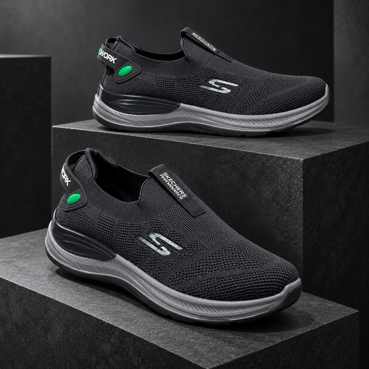 Grey Air Flex | Comfort Walk Skechers