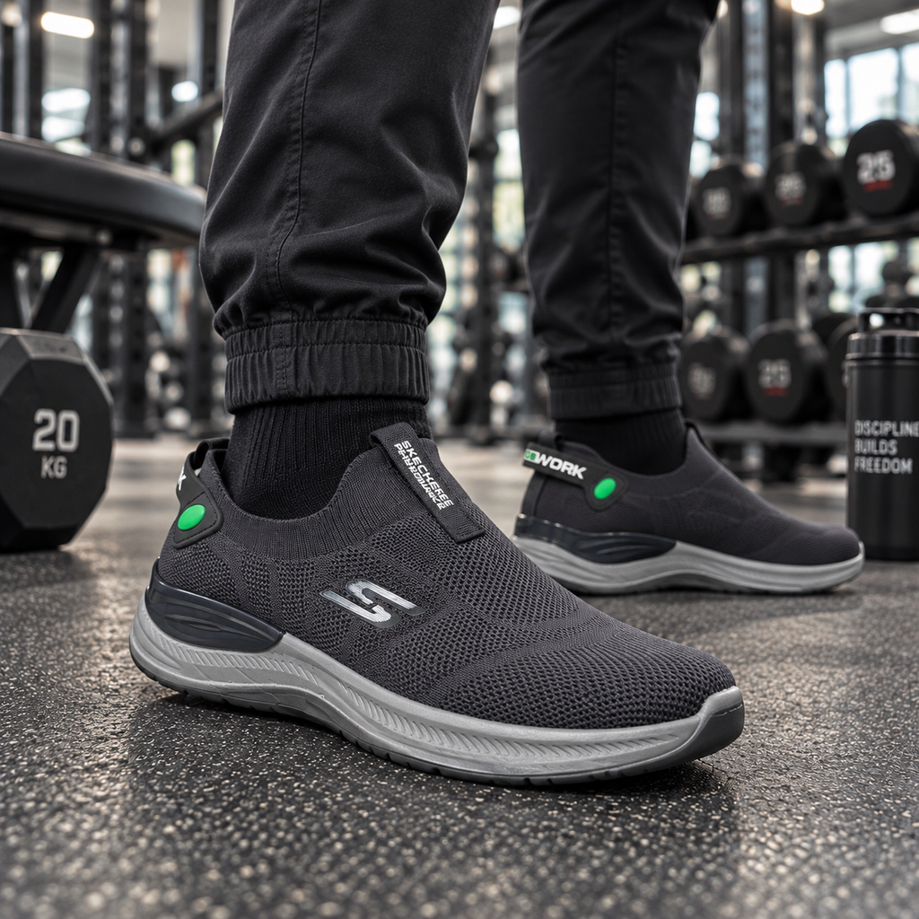 Grey Air Flex | Comfort Walk Skechers