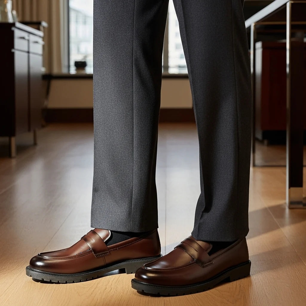Mate Black High Sole Classical Loafer | Limited Edition