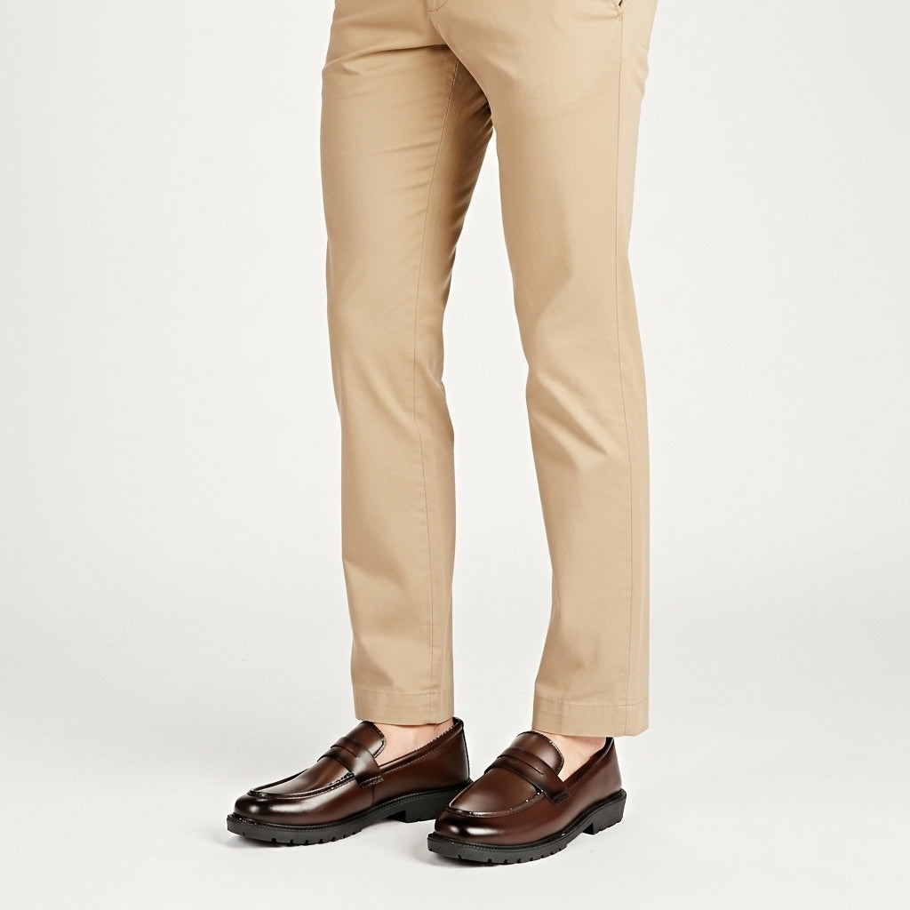 Mate Brown High Sole Classical Loafer | Limited Edition