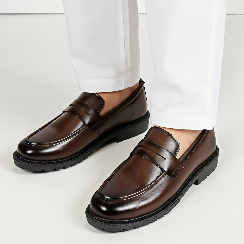 Mate Black High Sole Classical Loafer | Limited Edition