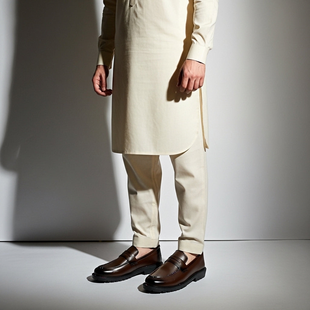 Mate Brown High Sole Classical Loafer | Limited Edition