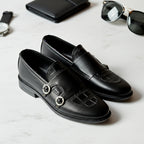 Monk Strap Black Loafer