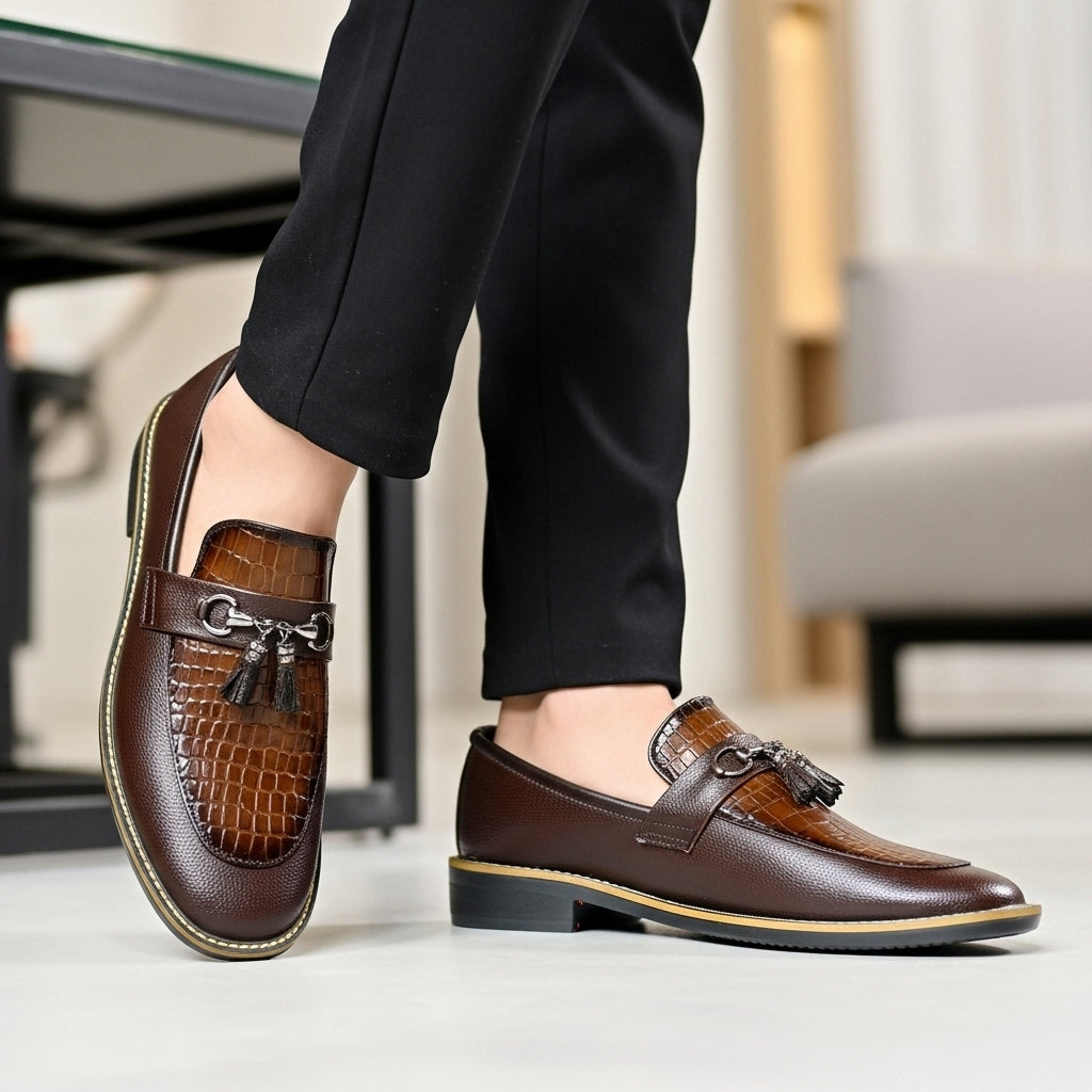 Bulk Genuine Crocodile Leather Loafers For Men Handmade Slip On Dress Bulk Genuine Crocodile Leather Loafers For Men Handmade Slip On Dress