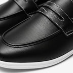 Men’s Sleek Black Formal Hybrid Loafer | Hand-Stitched Artisan Detail – Versatile Daily Wear Comfort