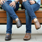 Premium Handcrafted Light Brown Leather Shoes with Medicated Comfort Insole | All-Terrain Durable Sole – Ultimate Daily Wear Comfort