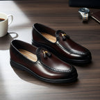 Pure Hand Made Leather Loafer With Comfortable Rubber Sole