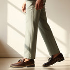 Hand Stiched Brown Croc Pattern Premium Loafer