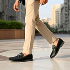 Moon Light Pattern Black Premium Loafer