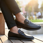 Moon Light Pattern Black Premium Loafer