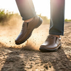 Premium Handcrafted Light Brown Leather Shoes with Medicated Comfort Insole | All-Terrain Durable Sole – Ultimate Daily Wear Comfort