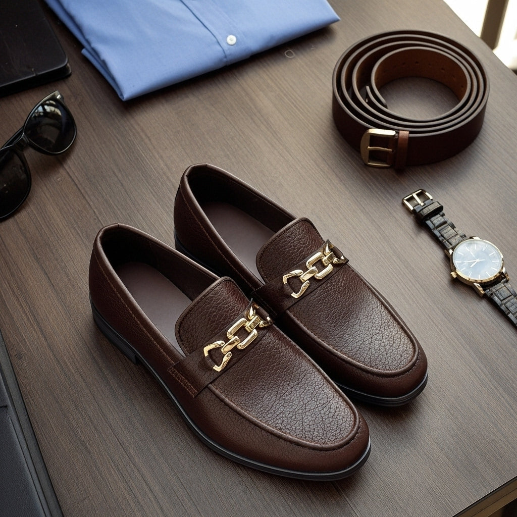 Moon Light Pattern Black Premium Loafer