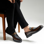Shaded Brown Handmade Loafer With Suede Pattern | With Premium Gel Soul For Comfort
